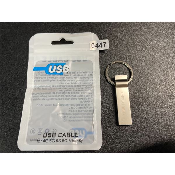 1 2TB Portable USB Flash Drive/Keychain USB Storage Drive - New