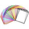 Image 1 : 30PC Reusable Dry Erase Clear Pocket Sleeves (10" x 13") Great for Office, Teaching, etc. - New