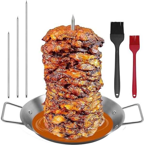 1 Vertical BBQ Rack/Skewer Stand Kit for Grilling Meat - Brand New!