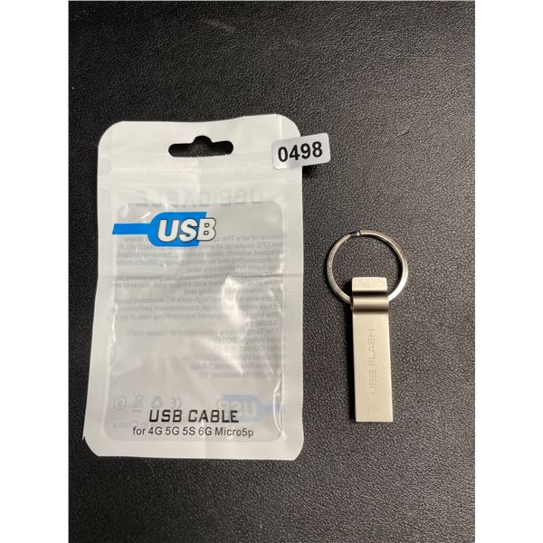 1 2TB Portable USB Flash Drive/Keychain USB Storage Drive - New