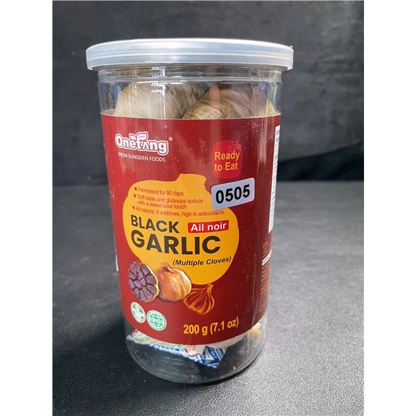1 Container of Black Garlic Cloves - Ready to Eat - 200g - New Sealed