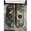 Image 4 : 1 Set of Gold/Black Pikachu Pokemon Design Joycon Controllers for Nintendo Switch - New