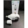 Image 1 : 1 Smart Wifi Light Bulb Security Camera with Additional 110v Adapter - New