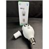 Image 1 : 1 Smart Wifi Light Bulb Security Camera with Additional 110v Adapter - New