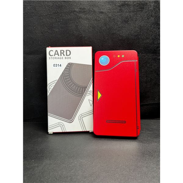 1 Pokedex Themed Nintendo Switch Game Card Storage Box - New