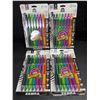 Image 1 : 4 Packs of Zebra Z-Grip Ballpoint Pens - 7 Pens Per Pack - Assorted Ink/Medium Point - Brand New