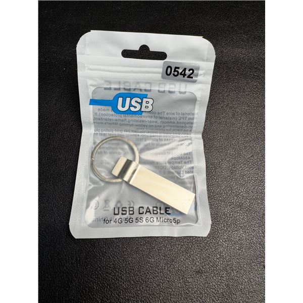 1 2TB Portable USB Flash Drive with Key Ring - New