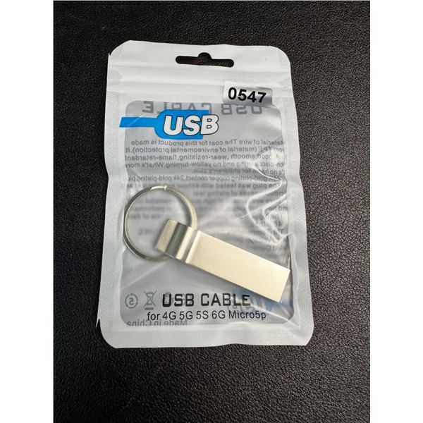 1 2TB Portable USB Flash Drive with Key Ring - New