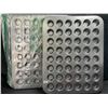 Image 2 : 2 Non-Stick Mini Muffin Pans/Cupcake Pans - 48 Cups Each (16 x 12.7") - Brand New!