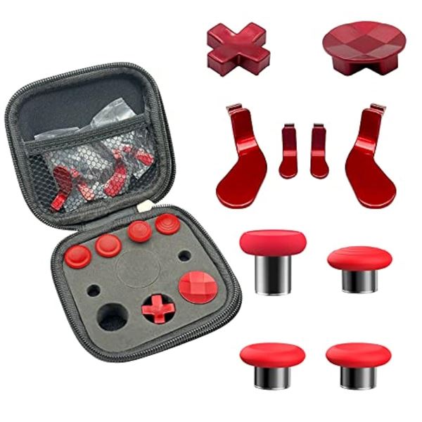 1 Replacement Parts Kit for Xbox Elite Controller Series 2 (Joysticks/Paddles/D-Pad) - Red - New
