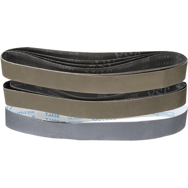 1 Box of Sanding Belts - 12pcs (2 x 42" Size) 600/800/1000 Grit Included (4pcs each) - New