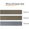 Image 2 : 1 Box of Sanding Belts - 12pcs (2 x 42" Size) 600/800/1000 Grit Included (4pcs each) - New