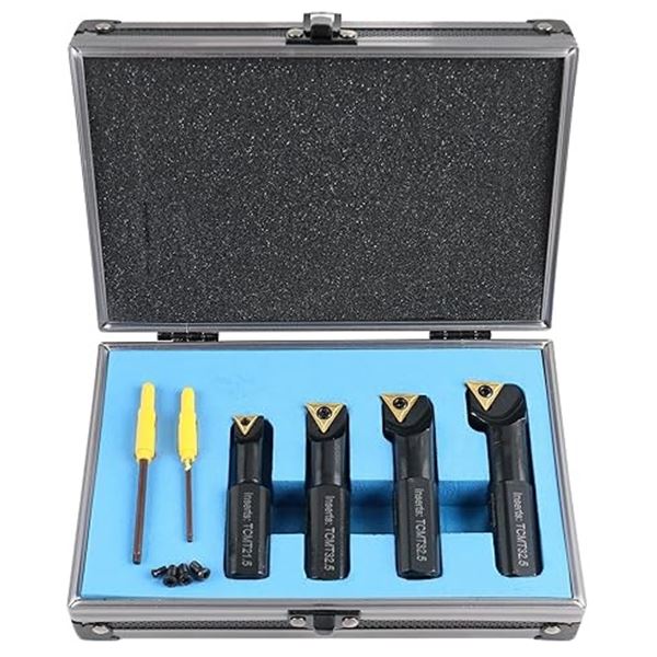 1 Accusize Industrial Tools 4PC/Set Stubby Length Boring Bar Set - Brand New!