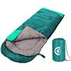 Image 1 : 1 Sleeping Bag for Adults - Lightweight/Waterproof; Designed for Cool/Cold Weather - Green - New