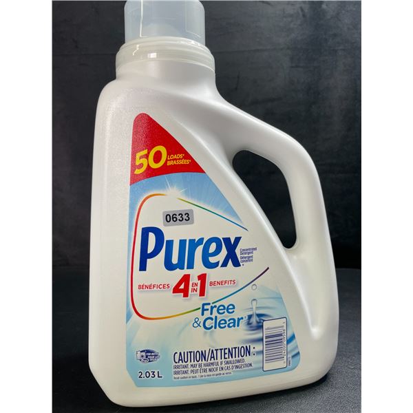 1 Purex Free & Clear Liquid Laundry Detergent for Sensitive Skin - 2.03L - New