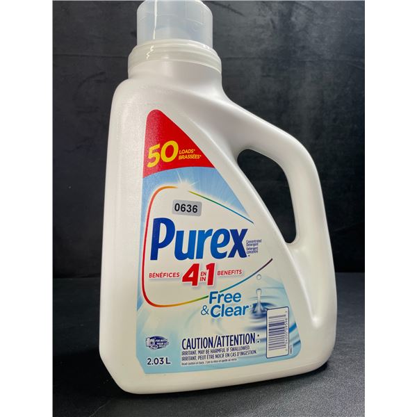 1 Purex Free & Clear Liquid Laundry Detergent for Sensitive Skin - 2.03L - New
