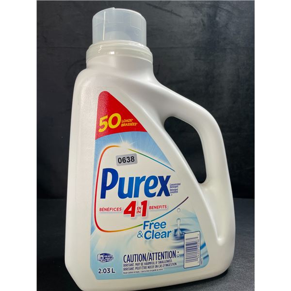 1 Purex Free & Clear Liquid Laundry Detergent for Sensitive Skin - 2.03L - New
