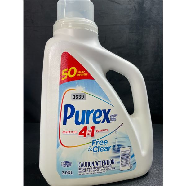 1 Purex Free & Clear Liquid Laundry Detergent for Sensitive Skin - 2.03L - New