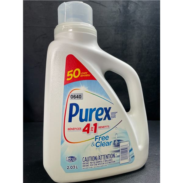 1 Purex Free & Clear Liquid Laundry Detergent for Sensitive Skin - 2.03L - New