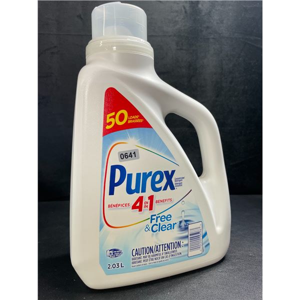 1 Purex Free & Clear Liquid Laundry Detergent for Sensitive Skin - 2.03L - New