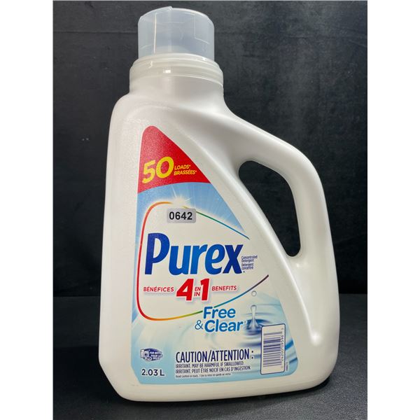 1 Purex Free & Clear Liquid Laundry Detergent for Sensitive Skin - 2.03L - New