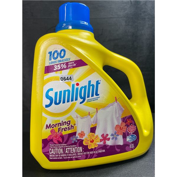 1 Large 4.0L Jug of Sunlight Morning Fresh Laundry Detergent 100 Loads - New