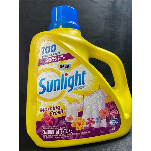 1 Large 4.0L Jug of Sunlight Morning Fresh Laundry Detergent 100 Loads - New