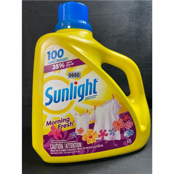 1 Large 4.0L Jug of Sunlight Morning Fresh Laundry Detergent 100 Loads - New