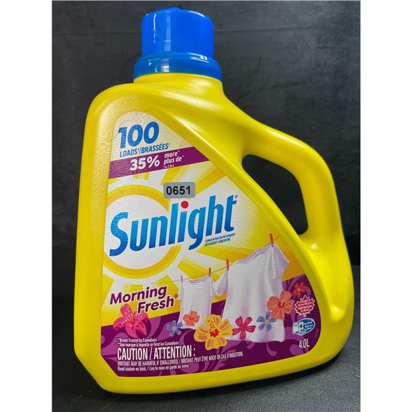1 Large 4.0L Jug of Sunlight Morning Fresh Laundry Detergent 100 Loads - New