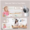 Image 11 : 1 Arenti 2K Smart WiFi Baby Monitor Kit w/ 5" Display, Night Vision, Two-Way Audio - New (Dmg Box)