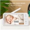 Image 6 : 1 Arenti 2K Smart WiFi Baby Monitor Kit w/ 5" Display, Night Vision, Two-Way Audio - New (Dmg Box)