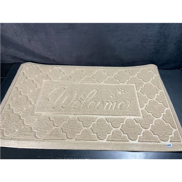 1 Welcome Mat for Front Door - 17" x 28" Size - Brand New