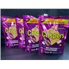 Image 1 : 4 Bags of Crispers Baked Snacks; Family Size Bags - All Dressed - 240g Each - BB: JL 27/2025