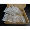 Image 1 : 1 Box of 30 Portable Refillable Empty Clear Glass Spray Bottles 10ml Capacity - New