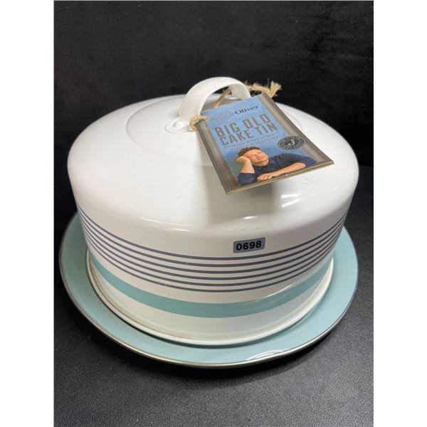 1 Jamie Oliver Big Old Cake Tin with Cover Lid and Handle - New with Tags