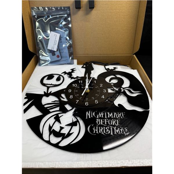 1 Nightmare Before Christmas Aesthetic LED Wall Clock with Remote - New