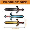 Image 2 : 12PC Inflatable Minecraft Pixel Swords - 25" Size - Brand New
