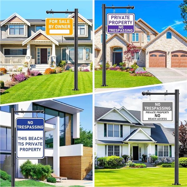 1 Adjustable Real Estate Signage Post Holder - New