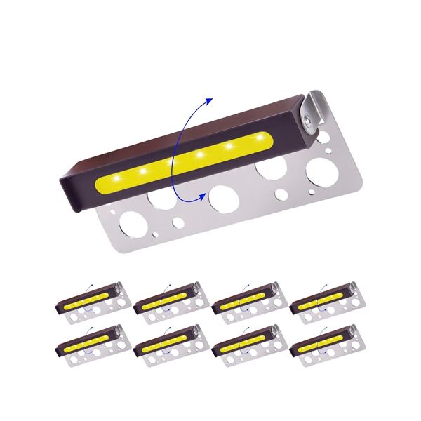 1 8-Pack of Tovotum Hardscape Paver Lights for Lawn/Stairs/Garden - New