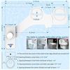Image 5 : 1 Anbsr Ultra-Slim Dual Nozzle Bidet Attachment for Toilets - Brand New