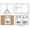 Image 5 : 150-Pack of Half-Sheet Shipping Labels (8.5" x 5.5" Size) - New Sealed