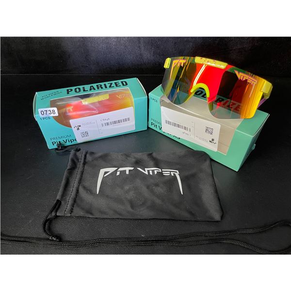 2 Pairs of Kids/Youth Pit Viper Polarized Sunglasses (For Ages 2-6yrs) - New