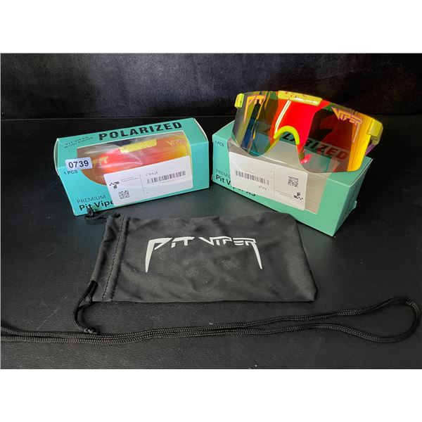 2 Pairs of Kids/Youth Pit Viper Polarized Sunglasses (For Ages 2-6yrs) - New