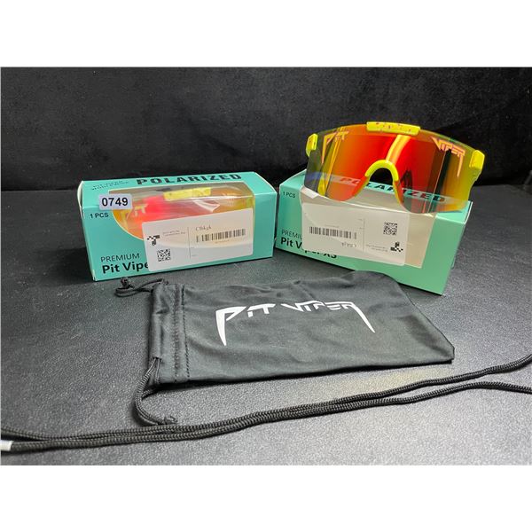 2 Pairs of Kids/Youth Pit Viper Polarized Sunglasses (For Ages 2-6yrs) - New