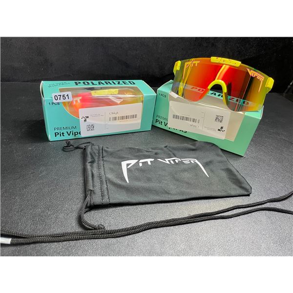 2 Pairs of Kids/Youth Pit Viper Polarized Sunglasses (For Ages 2-6yrs) - New
