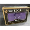 Image 4 : 1 ZLCA Premium Leather Card Deck Box w/ Dice Tray; 200  Trading Card Storage Box - Purple - New