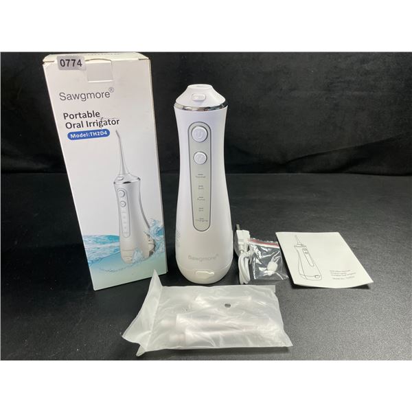 1 Cordless Water Flosser for Cleaning Teeth/Portable Oral Irrigator Kit (Model: TH2D4) - New