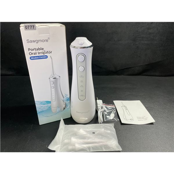 1 Cordless Water Flosser for Cleaning Teeth/Portable Oral Irrigator Kit (Model: TH2D4) - New