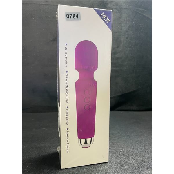 1 Personal Vibrator/Silicone Body Wand Massager Sex Toy - Purple - Rechargeable - New Sealed