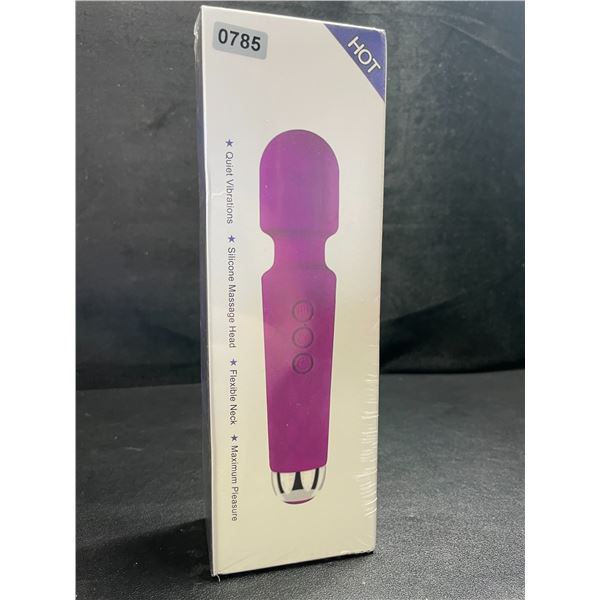 1 Personal Vibrator/Silicone Body Wand Massager Sex Toy - Purple - Rechargeable - New Sealed